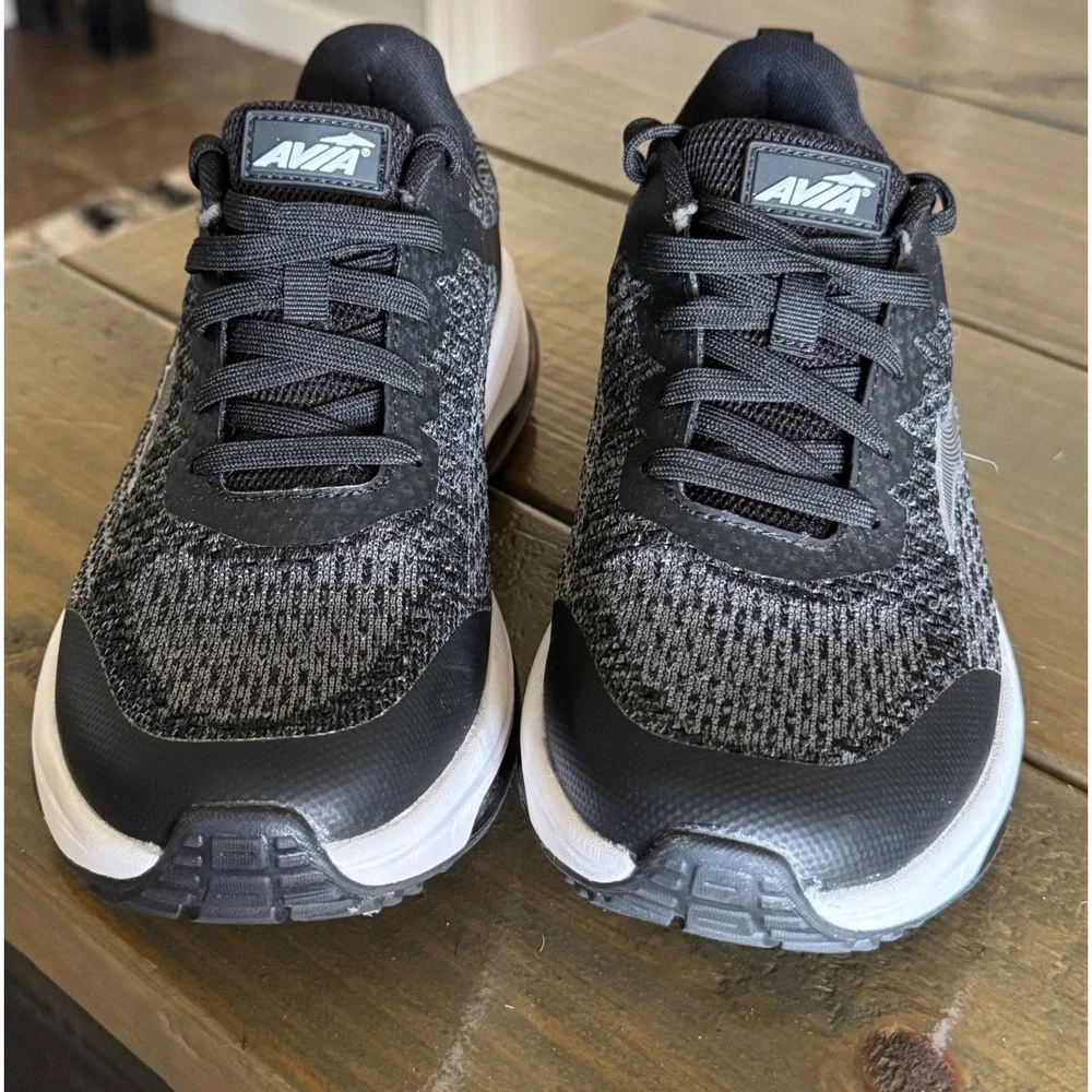Avia Air Athletic Shoes Women 10 Black Sporty Sneakers Gym Activewear Excellent